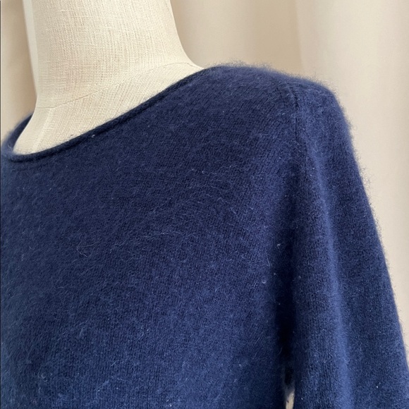 100% cashmere sweater dress - gorgeous cobalt blue Size Small - Picture 2 of 8